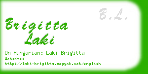 brigitta laki business card